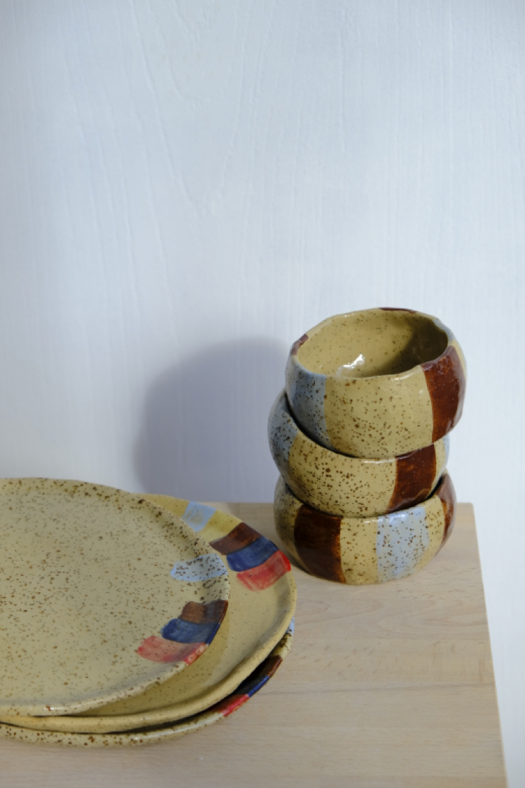 Benekli stoneware Espresso cup