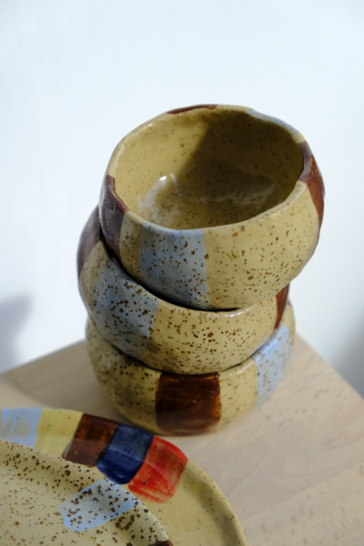Benekli stoneware Espresso cup