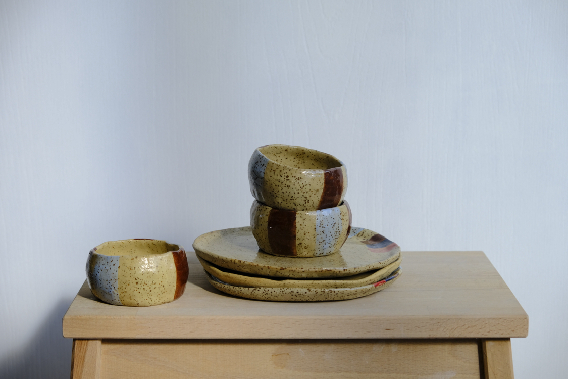 Benekli stoneware Espresso cup