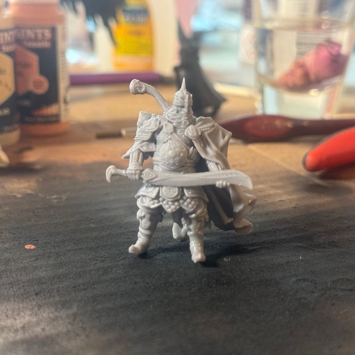 Trench Crusade Mamluk Faris 32mm Reçine Miniatür – Boyasız Tabletop Figür