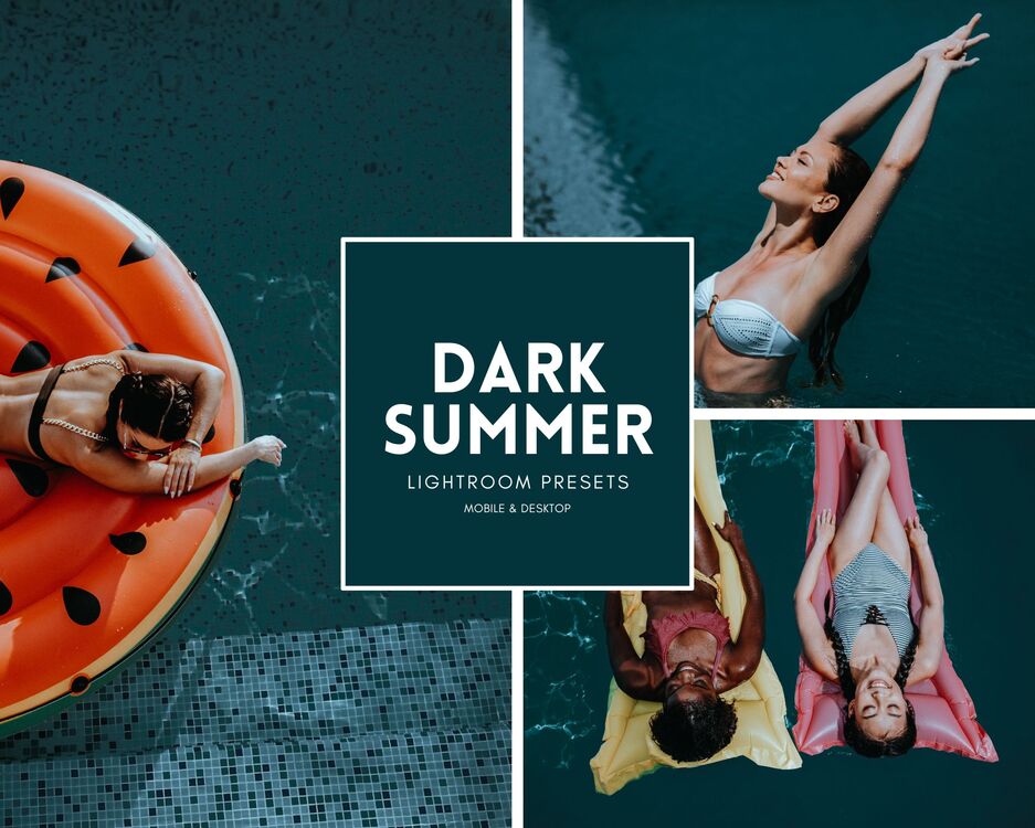 19-15 DARK SUMMER Lightroom Presets for Mobile & Desktop Presets | Photo Editing, Black Presets