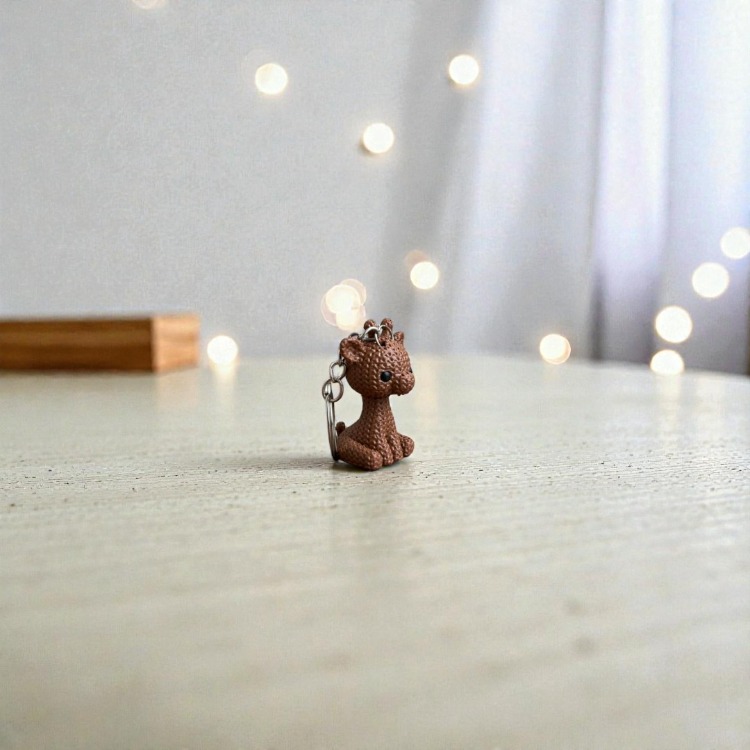 Örgü Dokulu Zürafa Anahtarlık 3D Baskı PLA