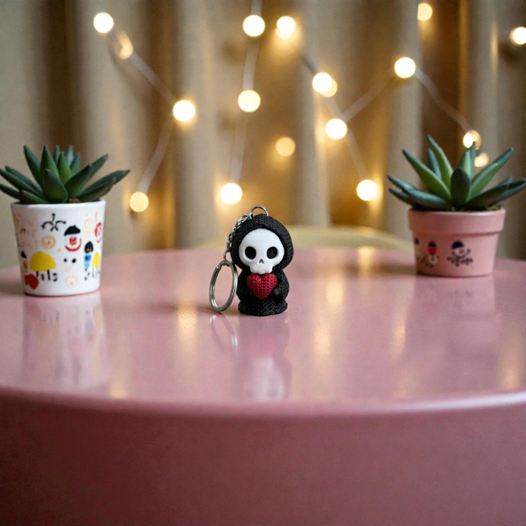 Örgü Dokulu Reaper Anahtarlık 3D Baskı PLA