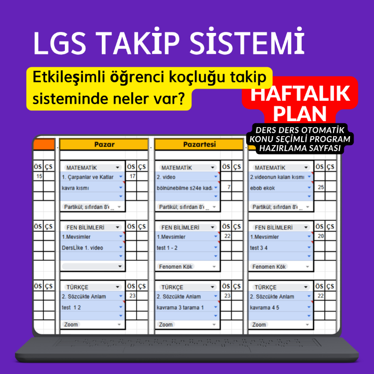 LGS TAKİP SİSTEMİ (Maarif Modele Uygun)