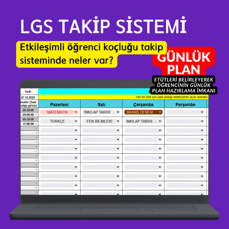 LGS TAKİP SİSTEMİ (Maarif Modele Uygun)