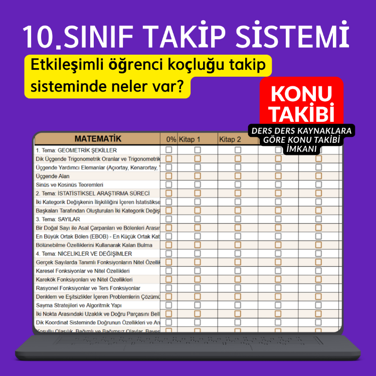 10. SINIF TAKİP SİSTEMİ (Maarif Modele Uygun)