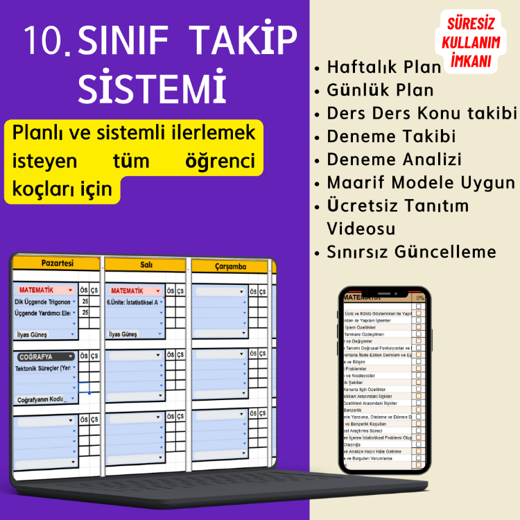 10. SINIF TAKİP SİSTEMİ (Maarif Modele Uygun)