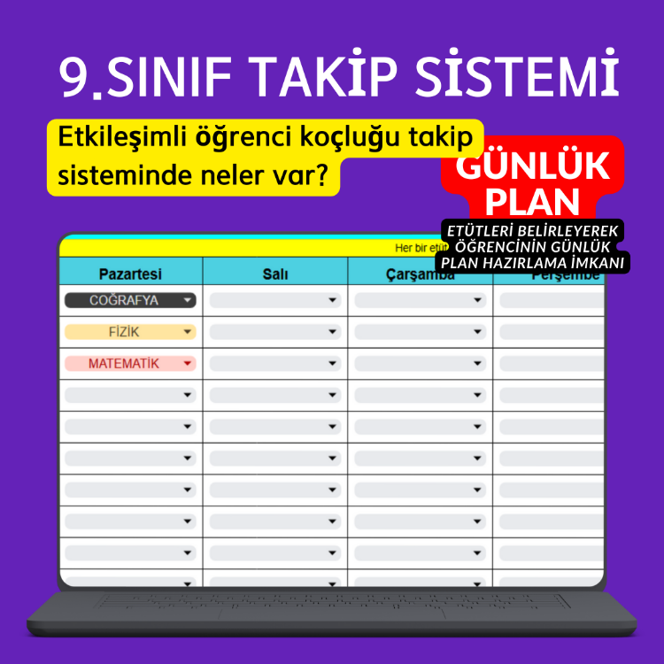 9.SINIF TAKİP SİSTEMİ (Maarif Modele Uygun)