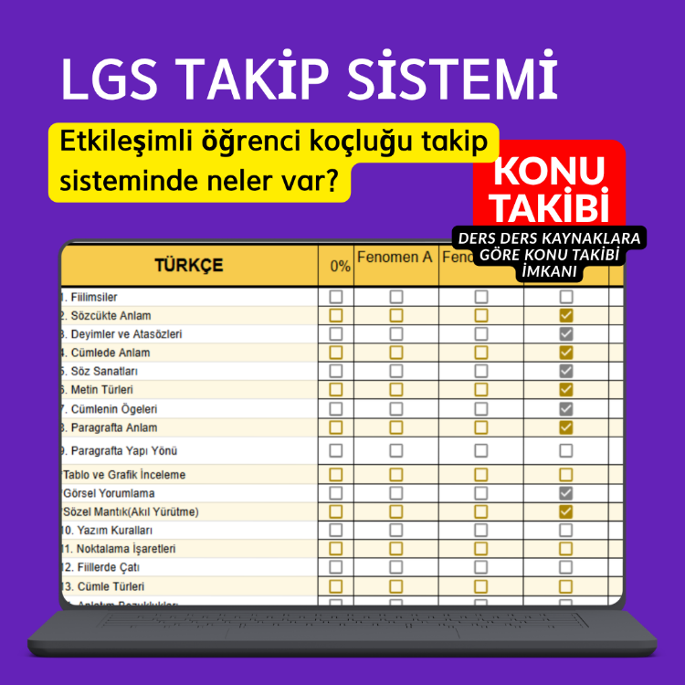 LGS TAKİP SİSTEMİ (Maarif Modele Uygun)