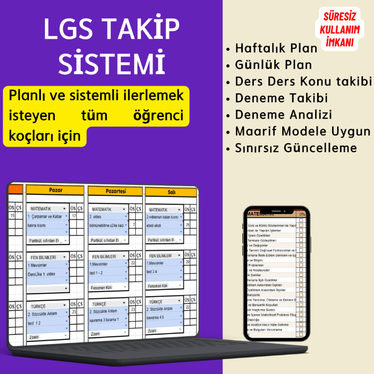 LGS TAKİP SİSTEMİ (Maarif Modele Uygun)
