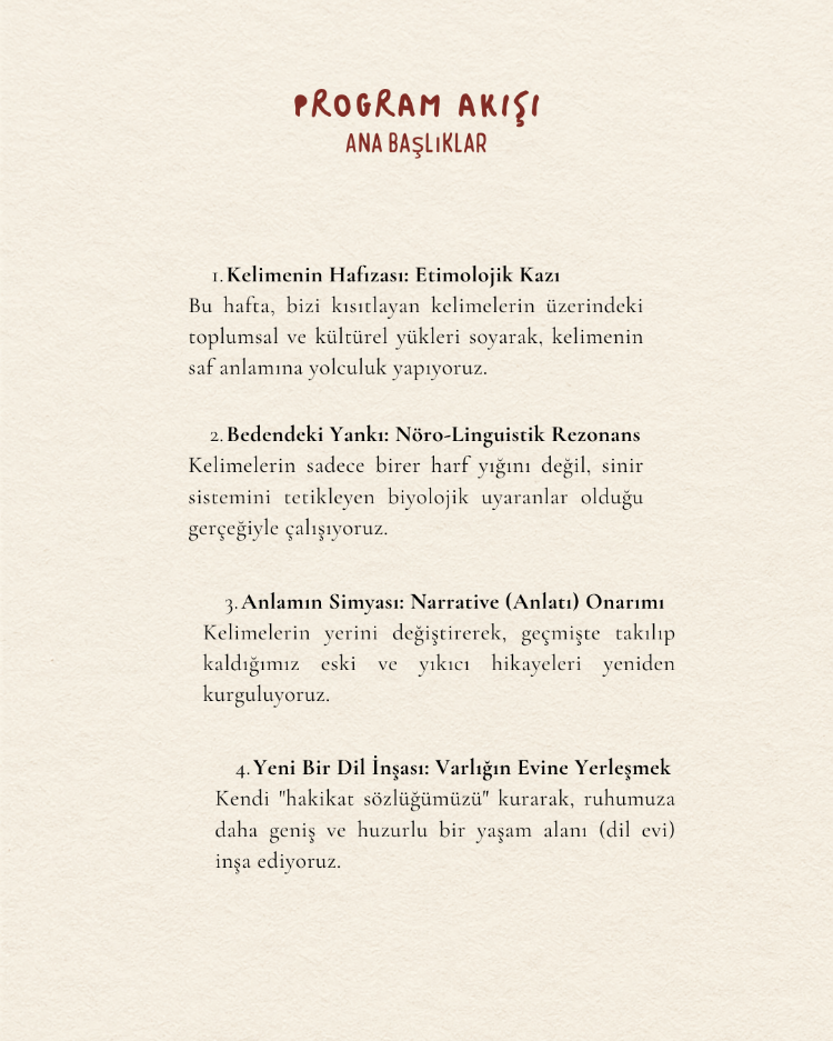 Kelimelerle İyileşmek - Temmuz Ayı