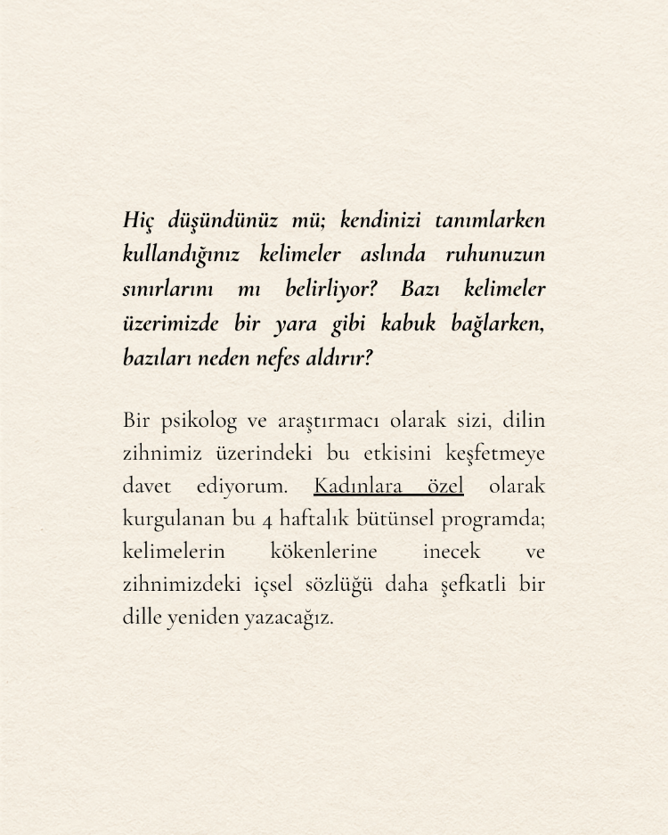 Kelimelerle İyileşmek - Temmuz Ayı