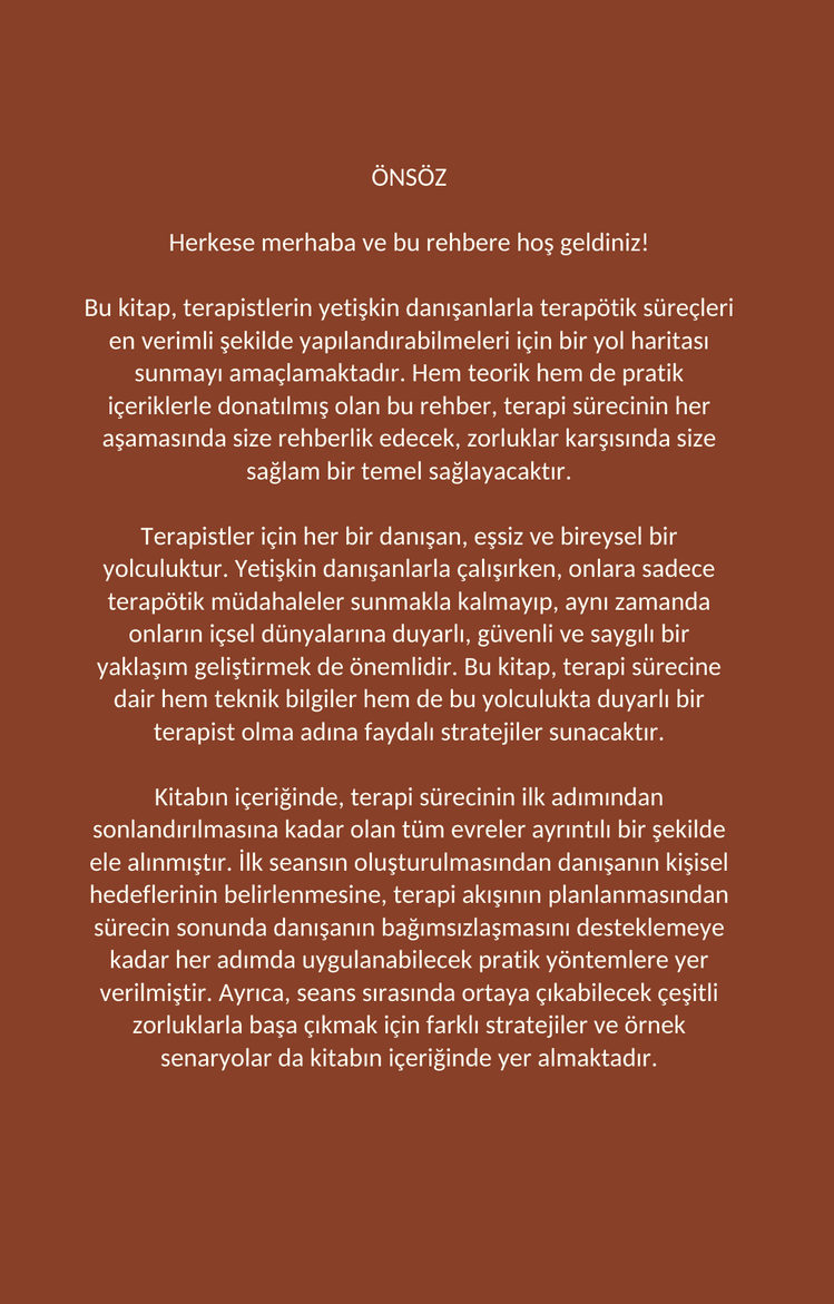 TERAPİ SEANS YAPILANDIRMA REHBERİ