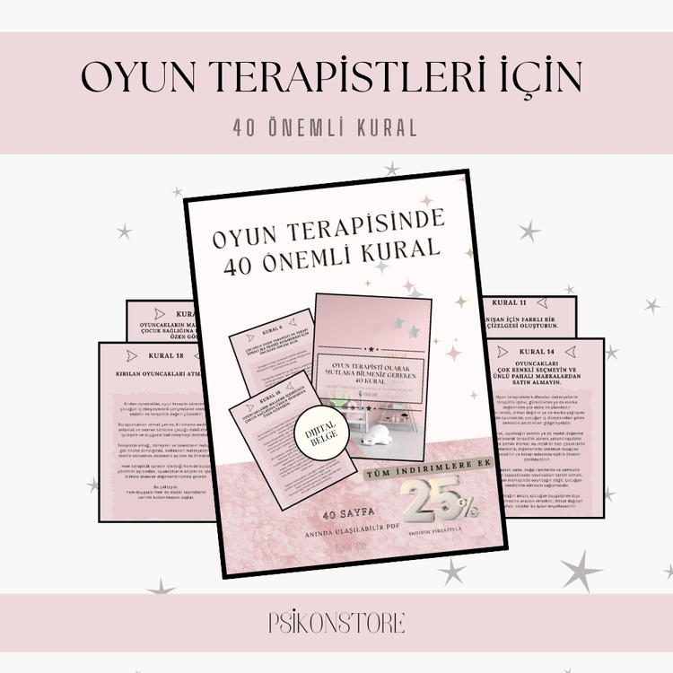 OYUN TERAPİSİNDE ÖNEMLİ 40 KURAL