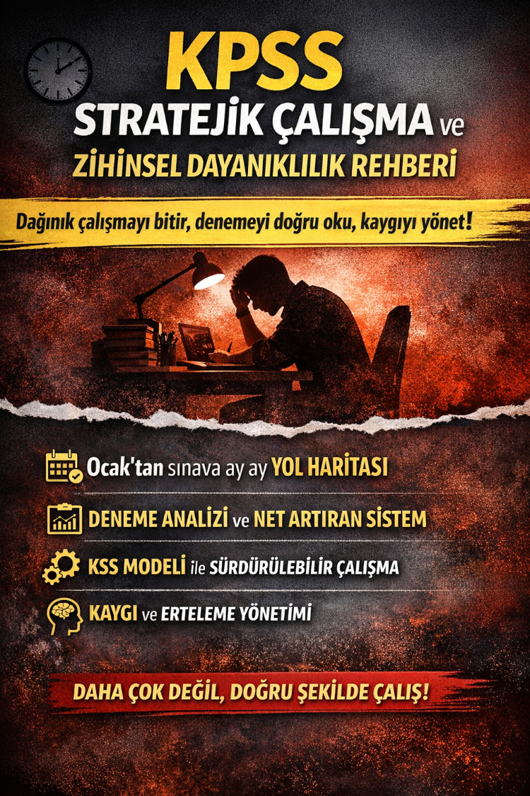 KPSS STRATEJİK ÇALIŞMA VE ZİHİNSEL DAYANIKLILIK REHBERİ