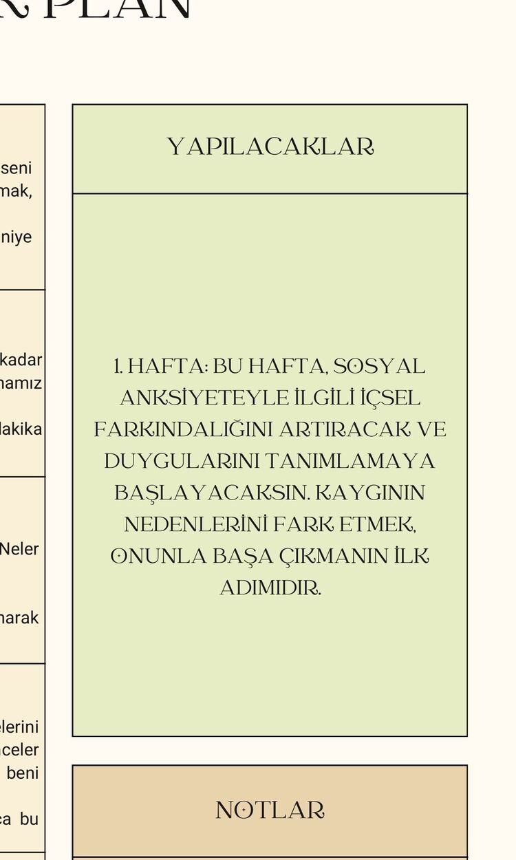 Sosyal anksiyete ile başa çıkmak için 6 haftalık plan