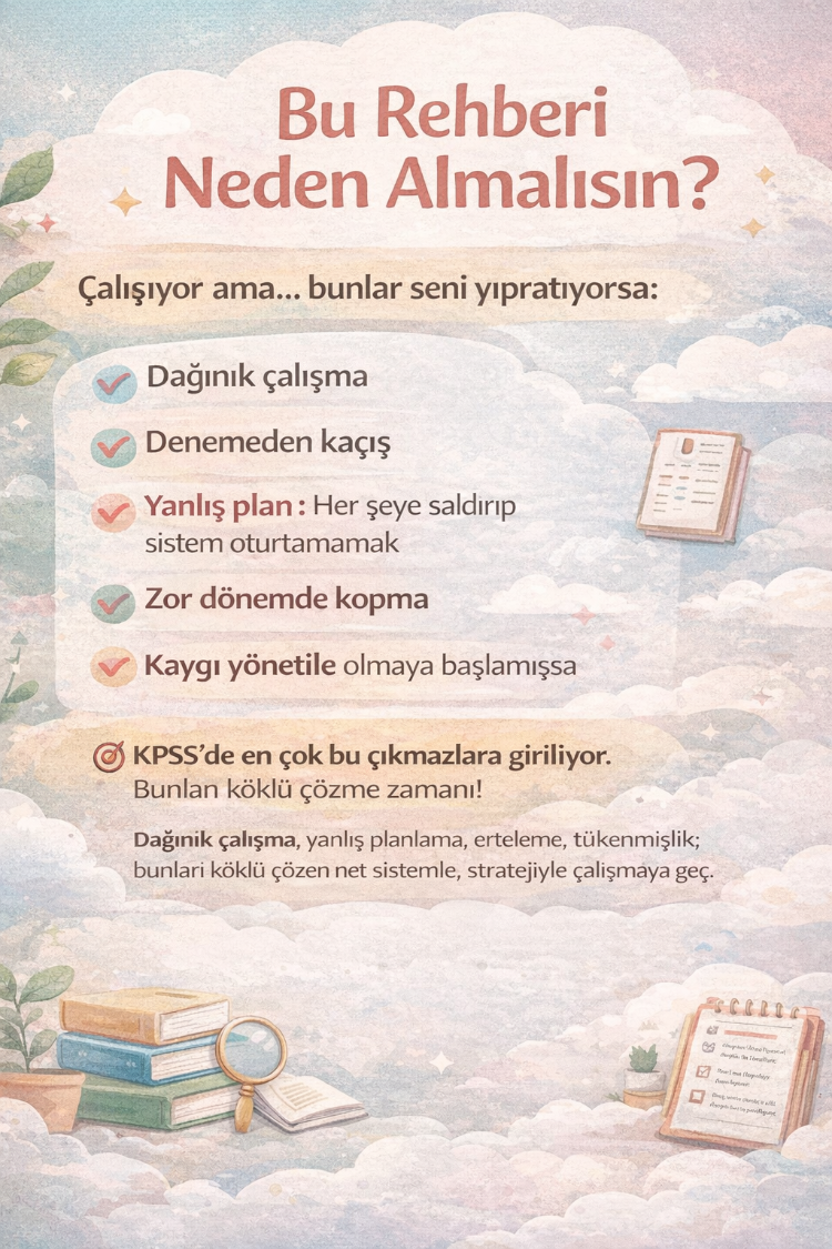 KPSS STRATEJİK ÇALIŞMA VE ZİHİNSEL DAYANIKLILIK REHBERİ