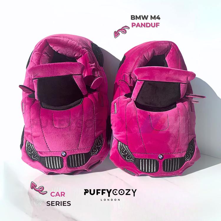 BMW M4 PANDUF PEMBE PUFFY COZY ™️ SNEAKERS PELUŞ TERLİK