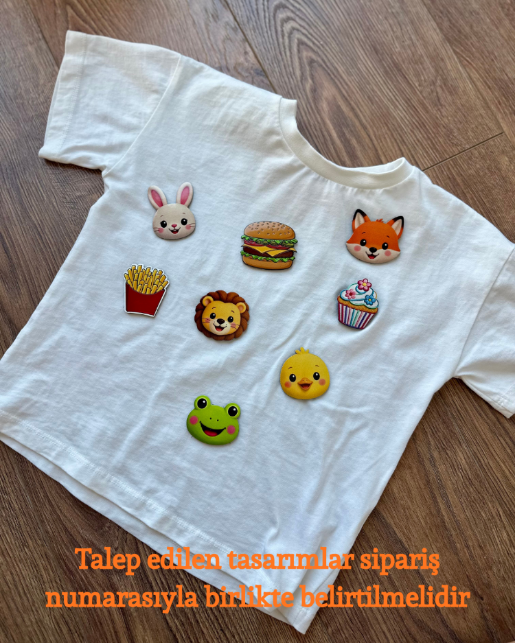 Pufiko Cırtlı Tişört + 1 patch