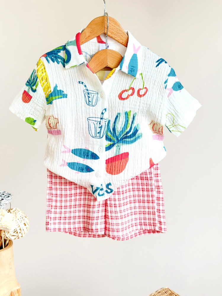 Summer Enjoy Müslin Unisex Takım