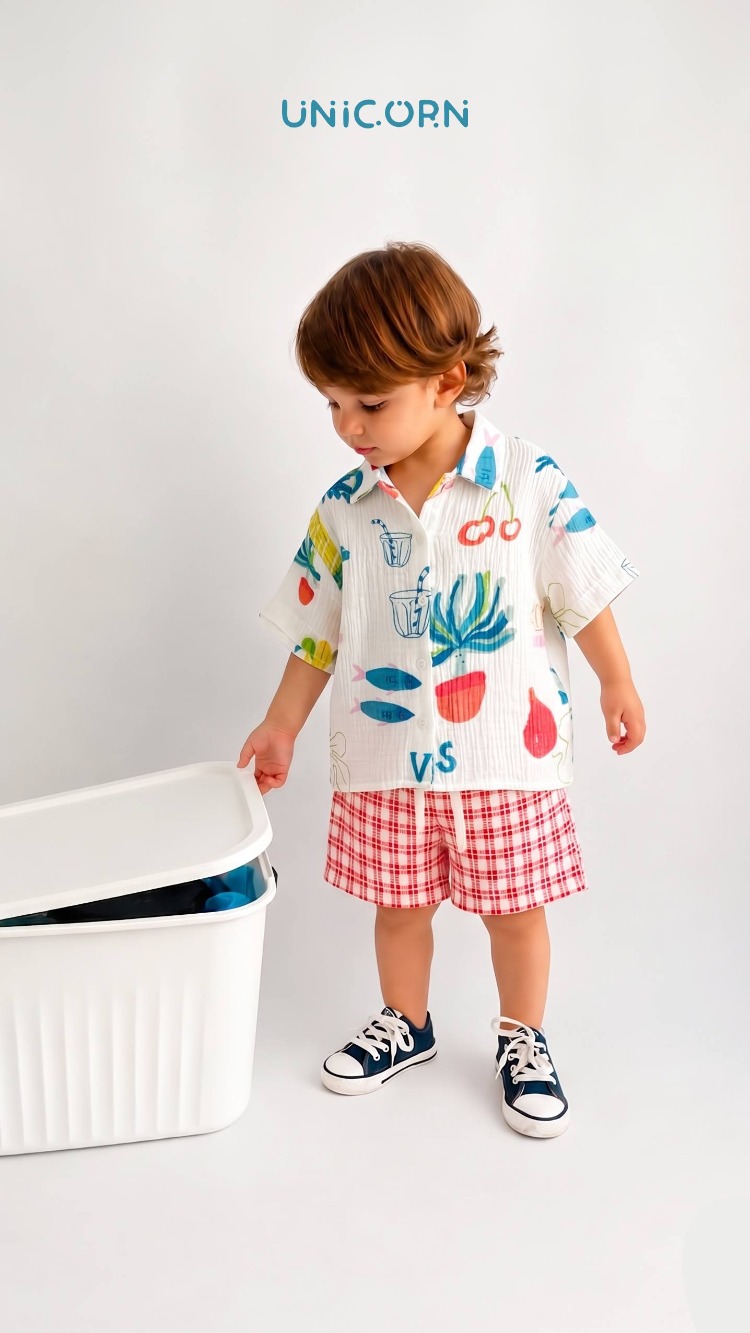 Summer Enjoy Müslin Unisex Takım