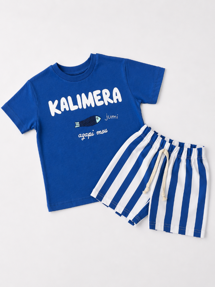 %100 Pamuk Kalimera Unisex Takım