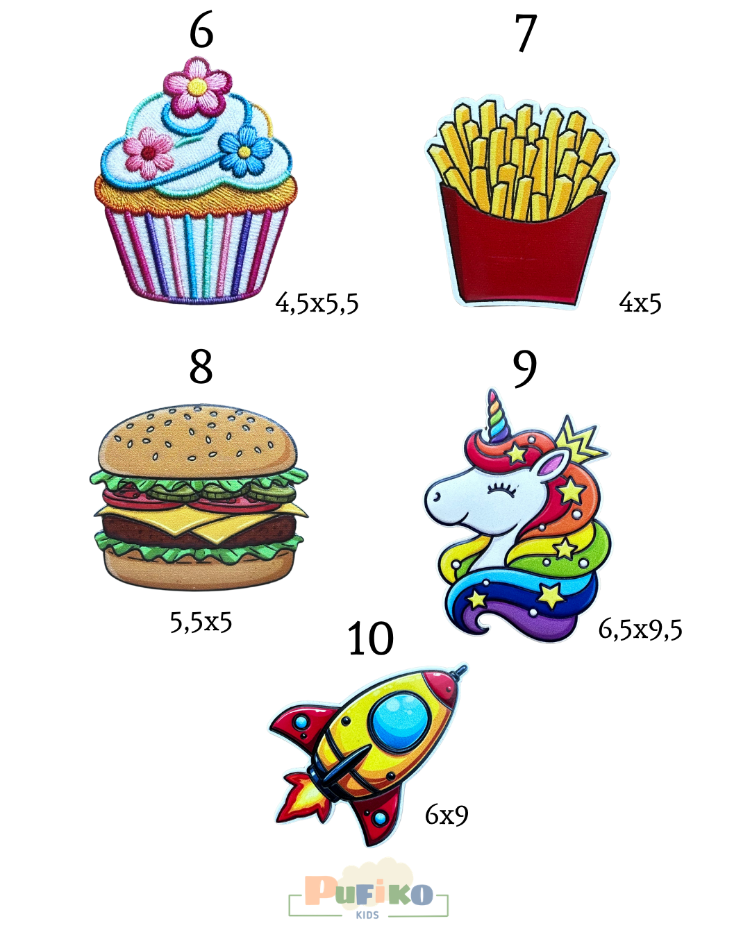 Pufiko Cırtlı Tişört + 3 patch