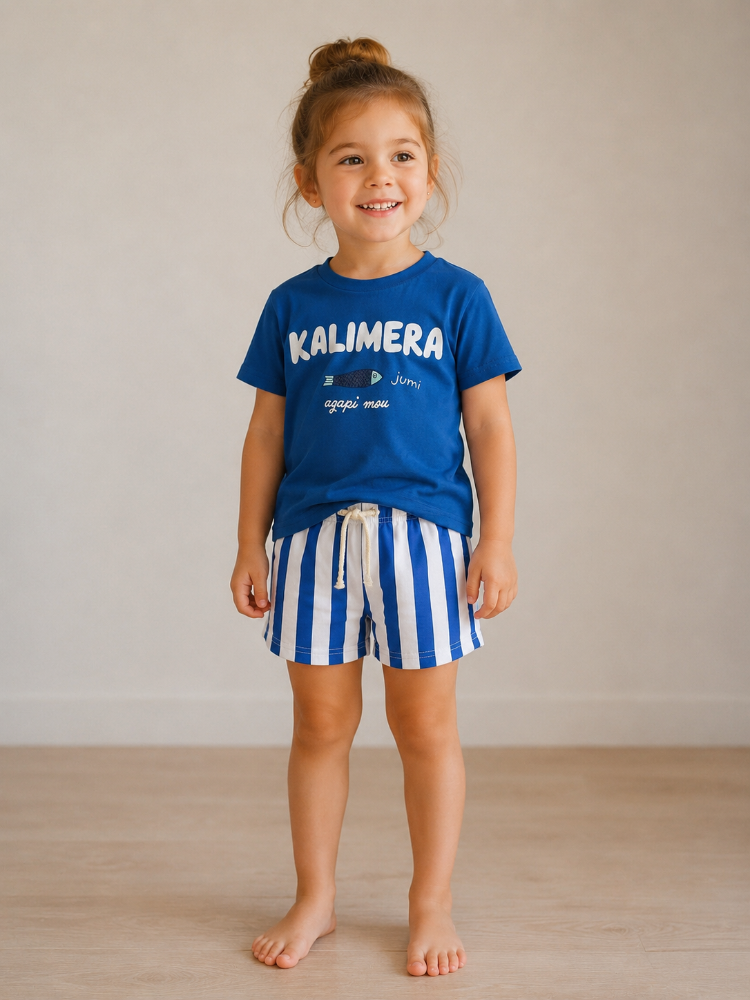 %100 Pamuk Kalimera Unisex Takım