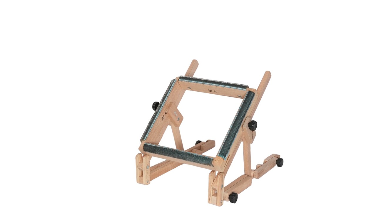 Kasnak Tutucu Ahşap Şezlong Stand (20cm ile 60cm arası tüm iğneli/telli kasnak bağlanabilir)