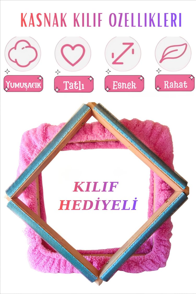 70x70cm Kombinasyon Özellikli Punch ve Tüm Nakışlara Uygun İğneli/Telli Kasnak KILIF HEDİYE