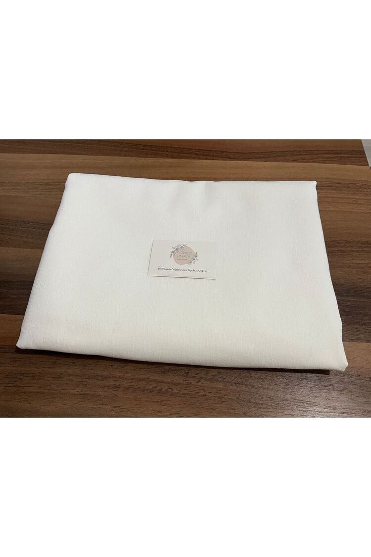 Premier 1. Kalite Duck Keten Kumaş EKRU RENGİ (100 cm x180 cm), punch kumaşı, nakış kumaşı,