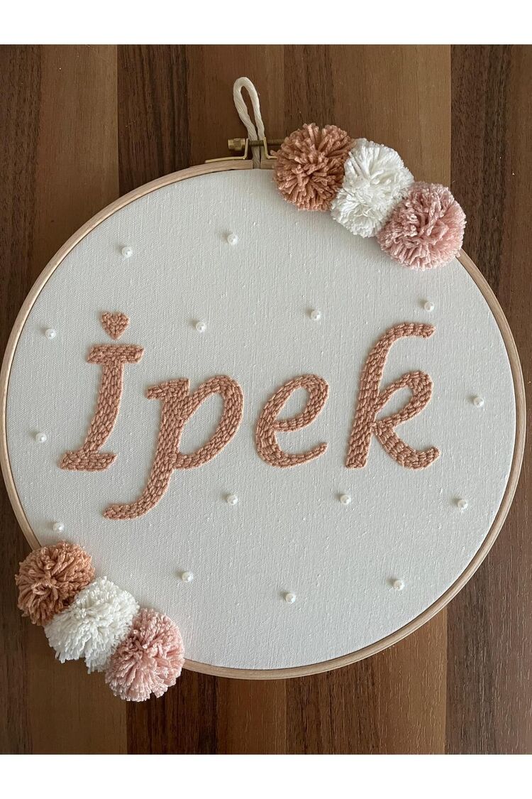 30cm- Bebek Kapı Süsü/ Hastane Odası Kapı Süsü/isimli Kapı Süsü, Isimli Duvar Panosu, Punch