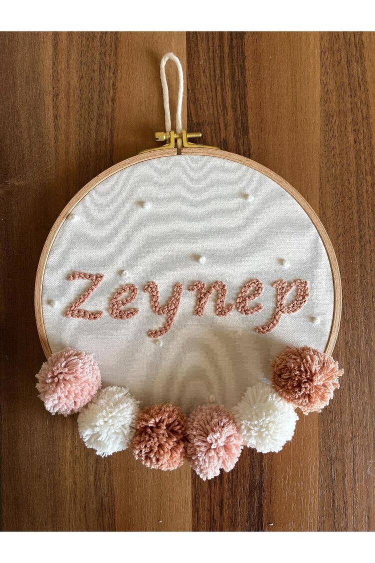 30 Cm Bebek/çocuk Odası Isimli Kapı Süsü/punch Nakis Duvar Panosu/bebek Hediyelik Hastane Kapı Süsü