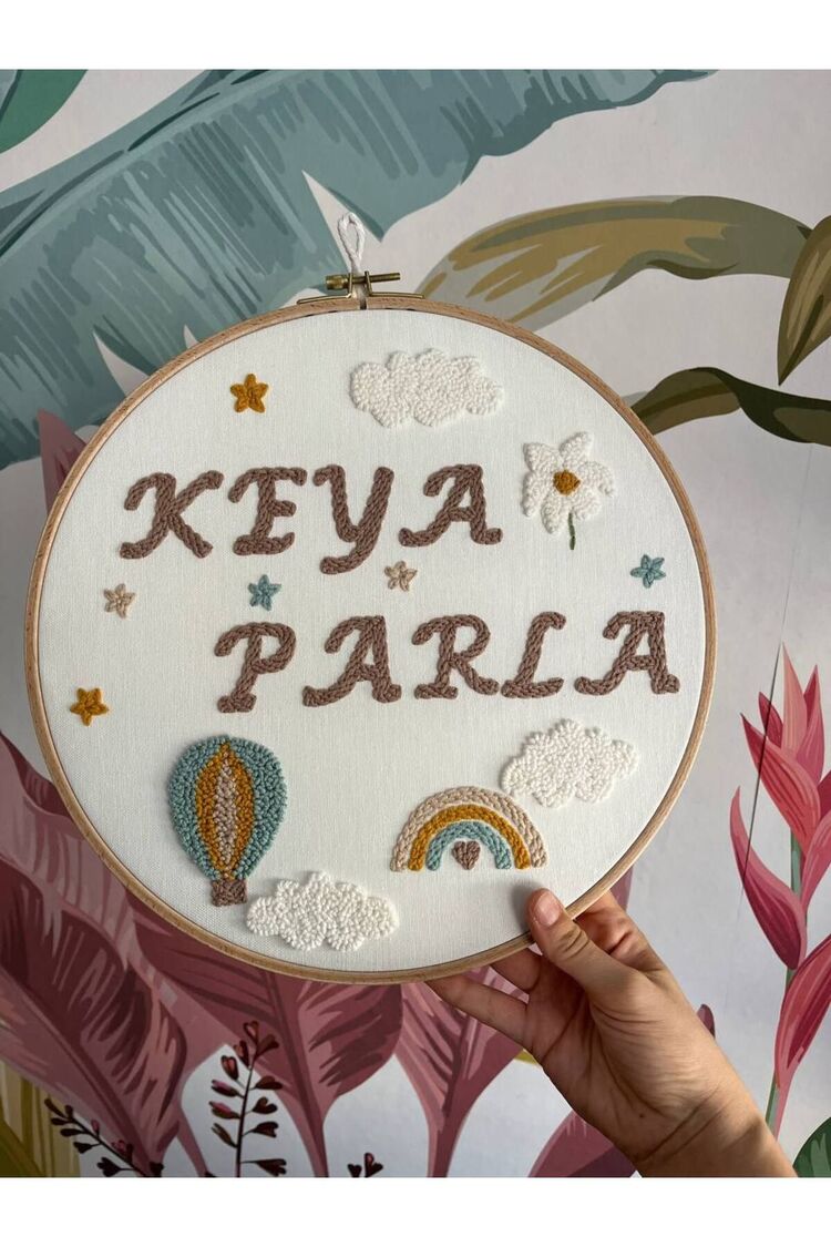 30cm- Bebek Kapı Süsü/ Hastane Odası Kapı Süsü/isimli Kapı Süsü, Isimli Duvar Panosu, Punch