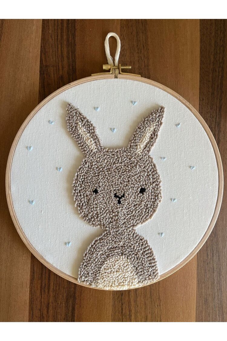 25 Cm Bebek Kapı Süsü/ Punch Nakışlı Duvar Panosu/bebek Hediyelik Hastane Kapı Süsü