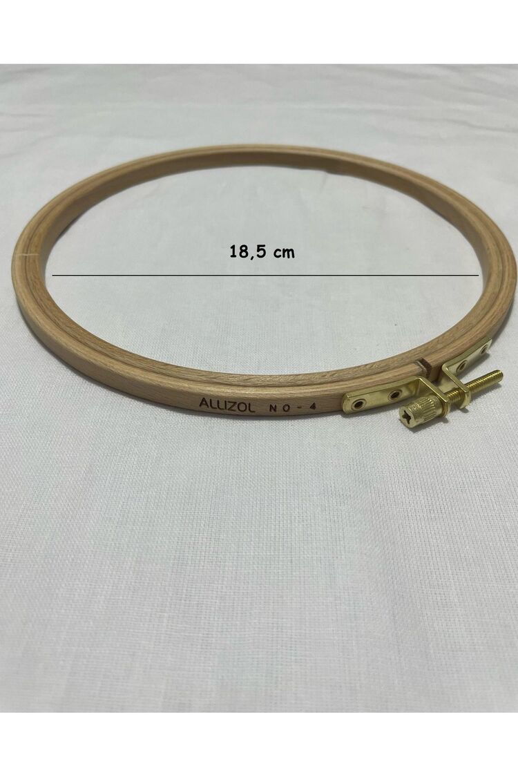 Allizol Vidalı Ahşap Nakış Kasnağı (AL 202-4), Punch Kasnağı (18,5 CM'LİK TEK KASNAK)