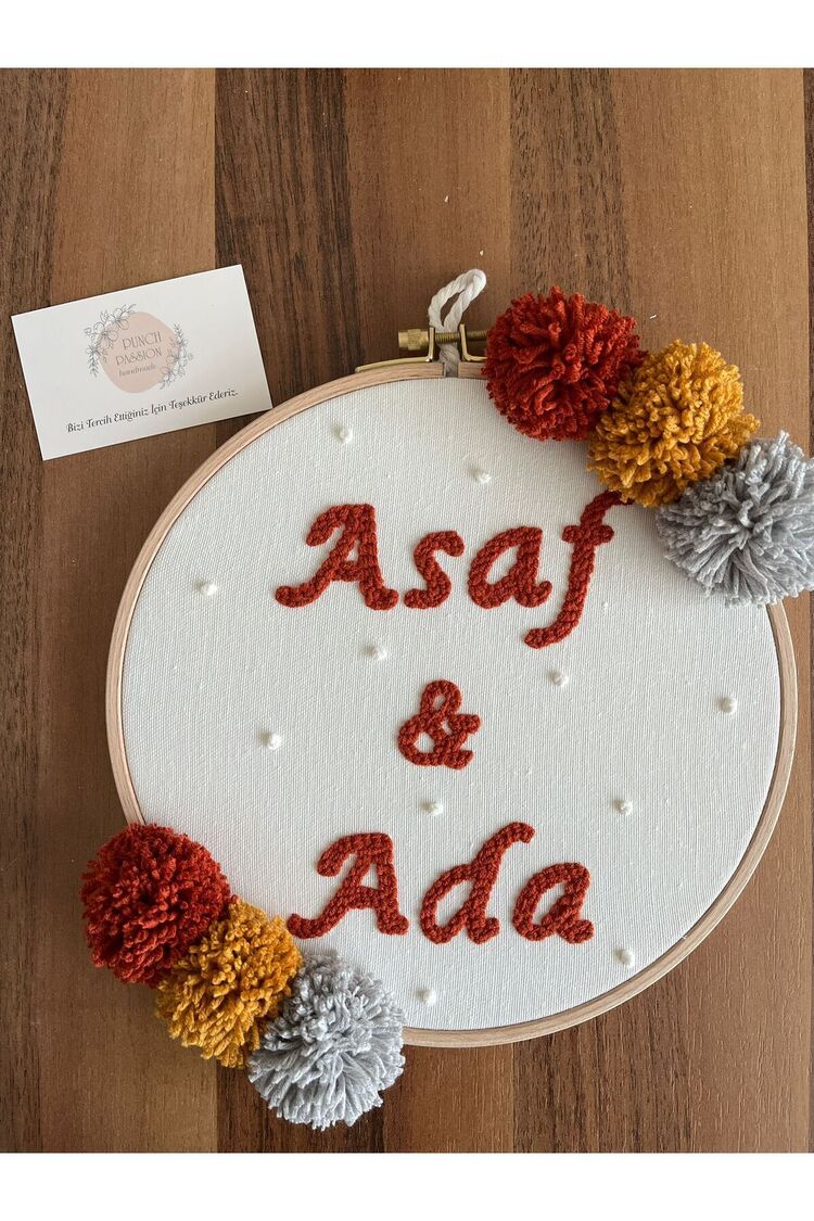 30cm- Bebek Kapı Süsü/ Hastane Odası Kapı Süsü/isimli Kapı Süsü, Isimli Duvar Panosu, Punch