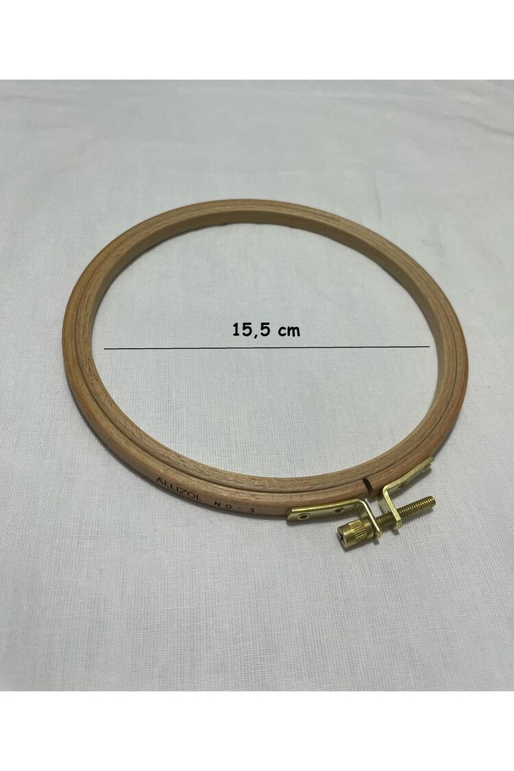 Allizol Vidalı Ahşap Nakış Kasnağı (AL 202-3), Punch Kasnağı (15,5 CM'LİK TEK KASNAK)