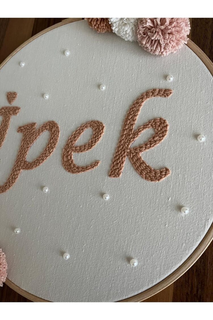 30cm- Bebek Kapı Süsü/ Hastane Odası Kapı Süsü/isimli Kapı Süsü, Isimli Duvar Panosu, Punch