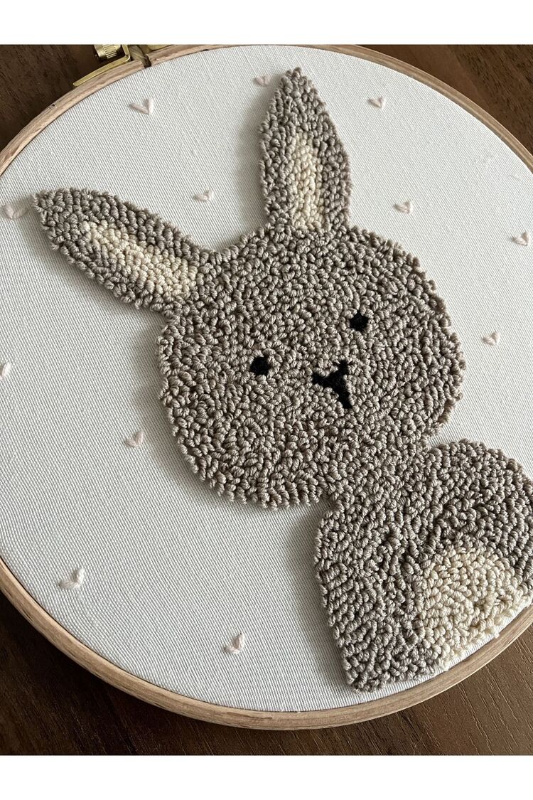 25 Cm Bebek Kapı Süsü/ Punch Nakışlı Duvar Panosu/bebek Hediyelik Hastane Kapı Süsü