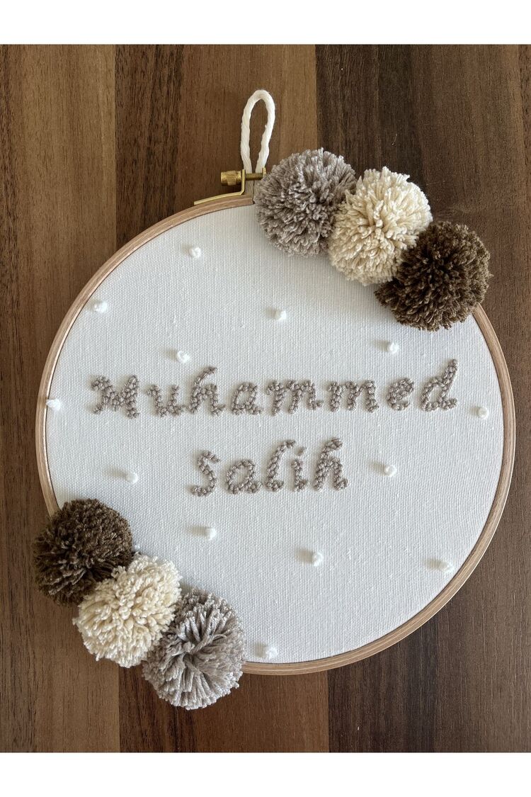 30 Cm Bebek/çocuk Odası Isimli Kapı Süsü/punch Nakis Duvar Panosu/bebek Hediyelik Hastane Kapı Süsü