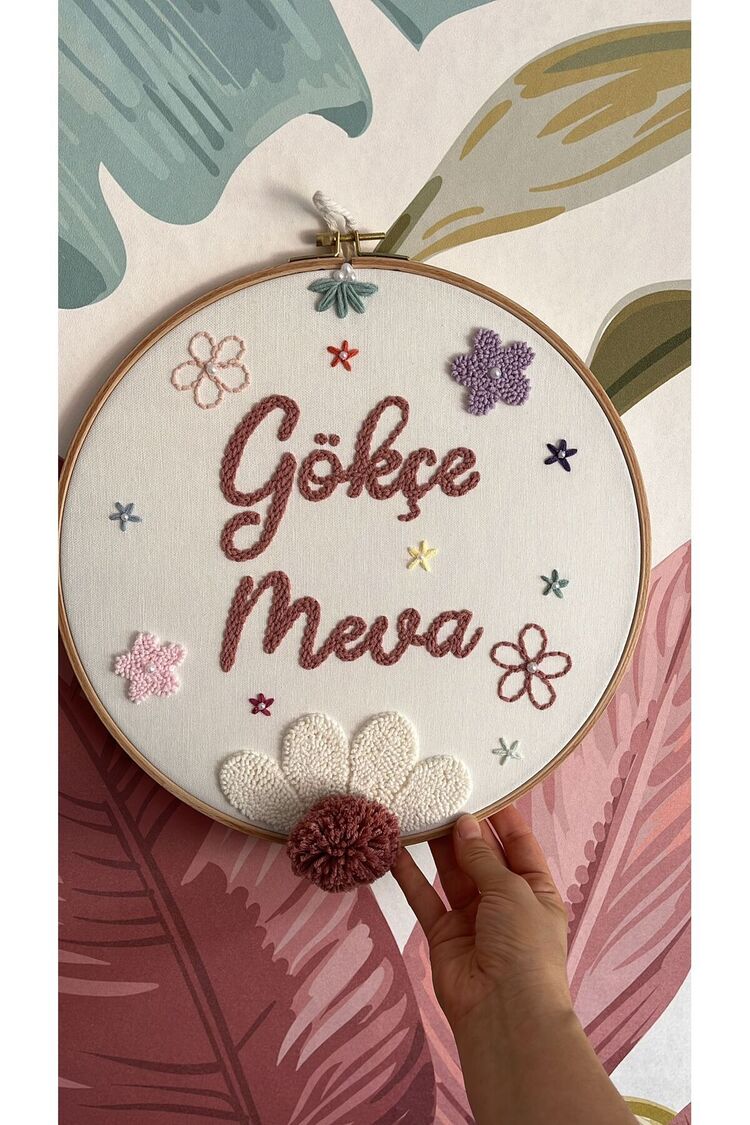 30cm- Bebek Kapı Süsü/ Hastane Odası Kapı Süsü/isimli Kapı Süsü, Isimli Duvar Panosu, Punch
