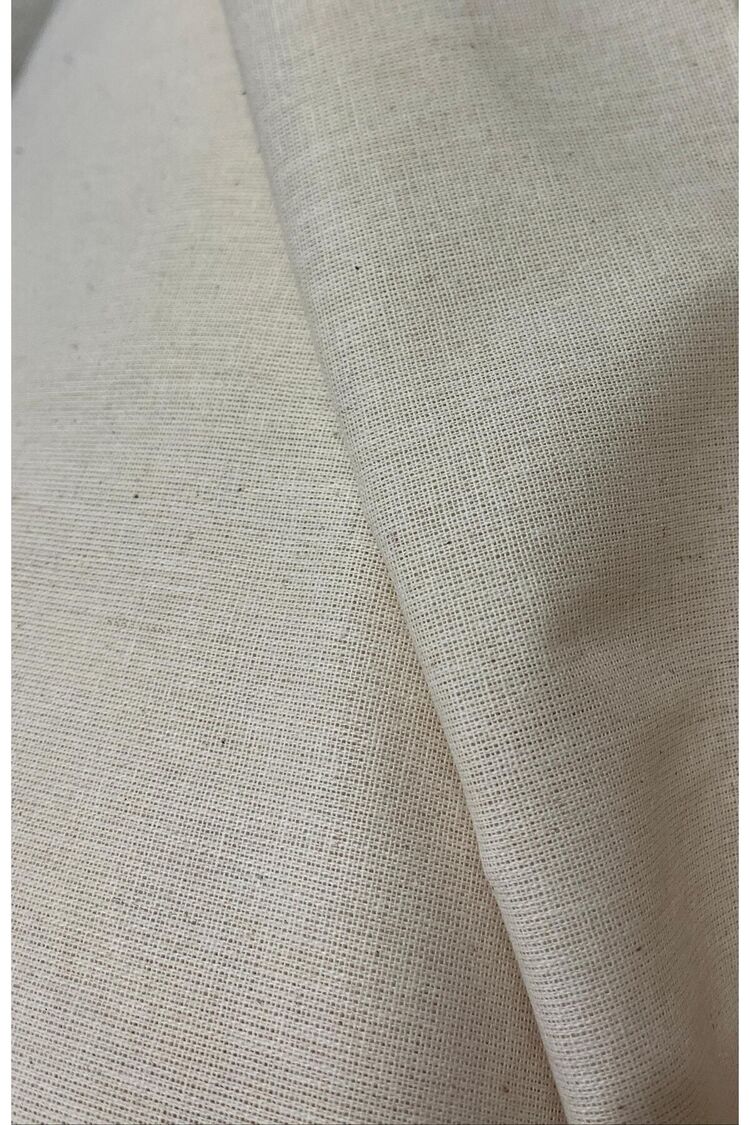 46 Tel %100 Pamuk 1.kalite Amerikan Bezi, Ham Bez, Keten Kumaş, Punch Kumaşı (100 CM X 220 CM) Krem