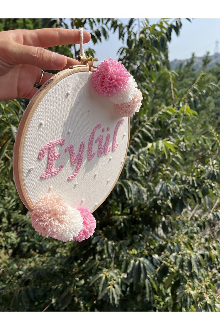 25 Cm Bebek/çocuk Odası Isimli Kapı Süsü/punch Nakis Duvar Panosu/bebek Hediyelik Hastane Kapı Süsü