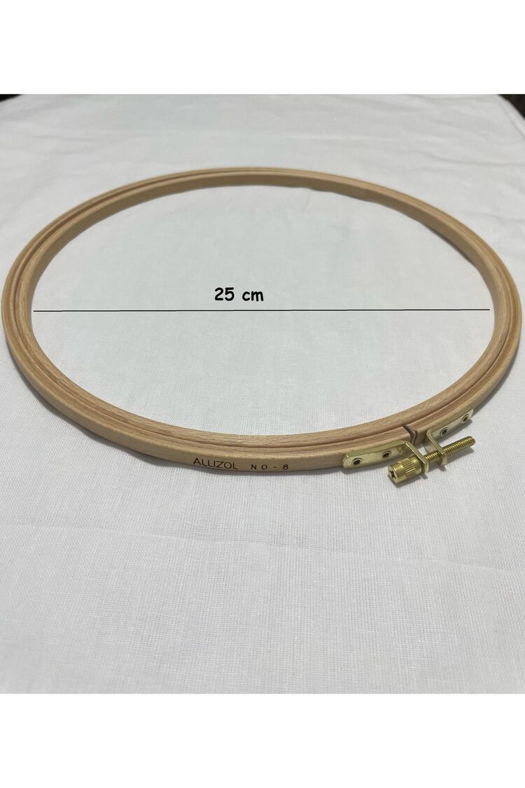 Allizol Vidalı Ahşap Nakış Kasnağı (AL 202-8), Punch Kasnağı (25 CM'LİK TEK KASNAK)