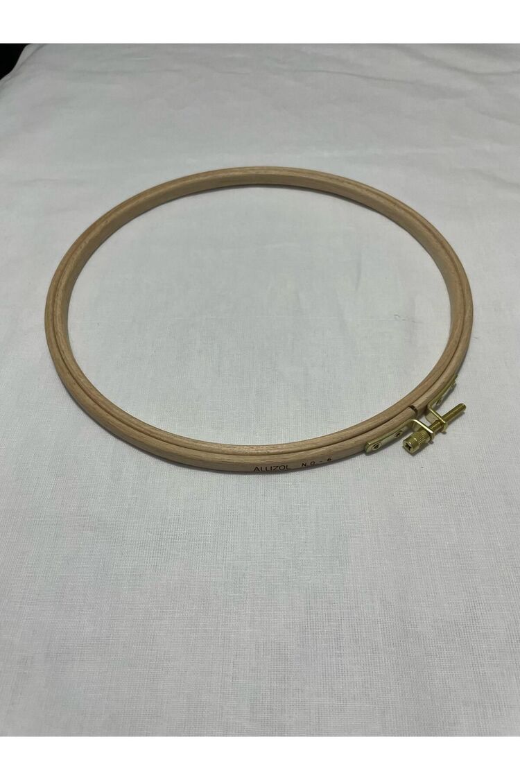 Allizol Vidalı Ahşap Nakış Kasnağı (AL 202-6), Punch Kasnağı (21,5 CM'LİK TEK KASNAK)