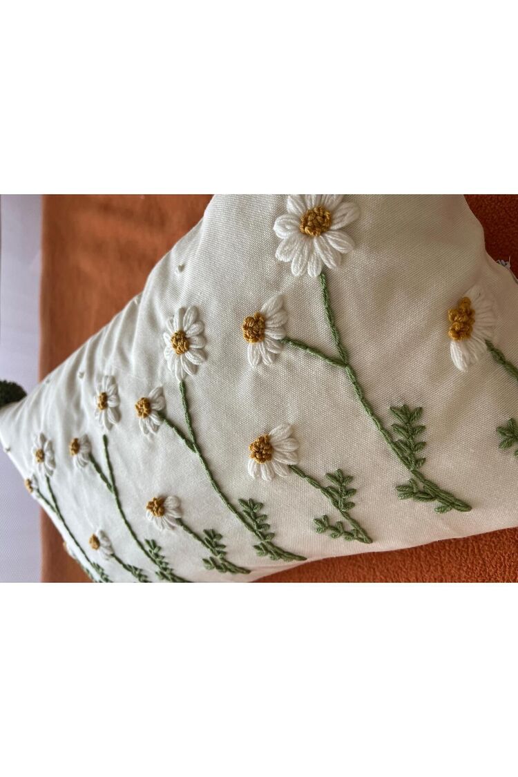 Bebek Odası Dekoratif Kırlent Kılıfı, Punch Işlemeli, Dekoratif Kırlent, Dekoratif Yastık Kılıfı