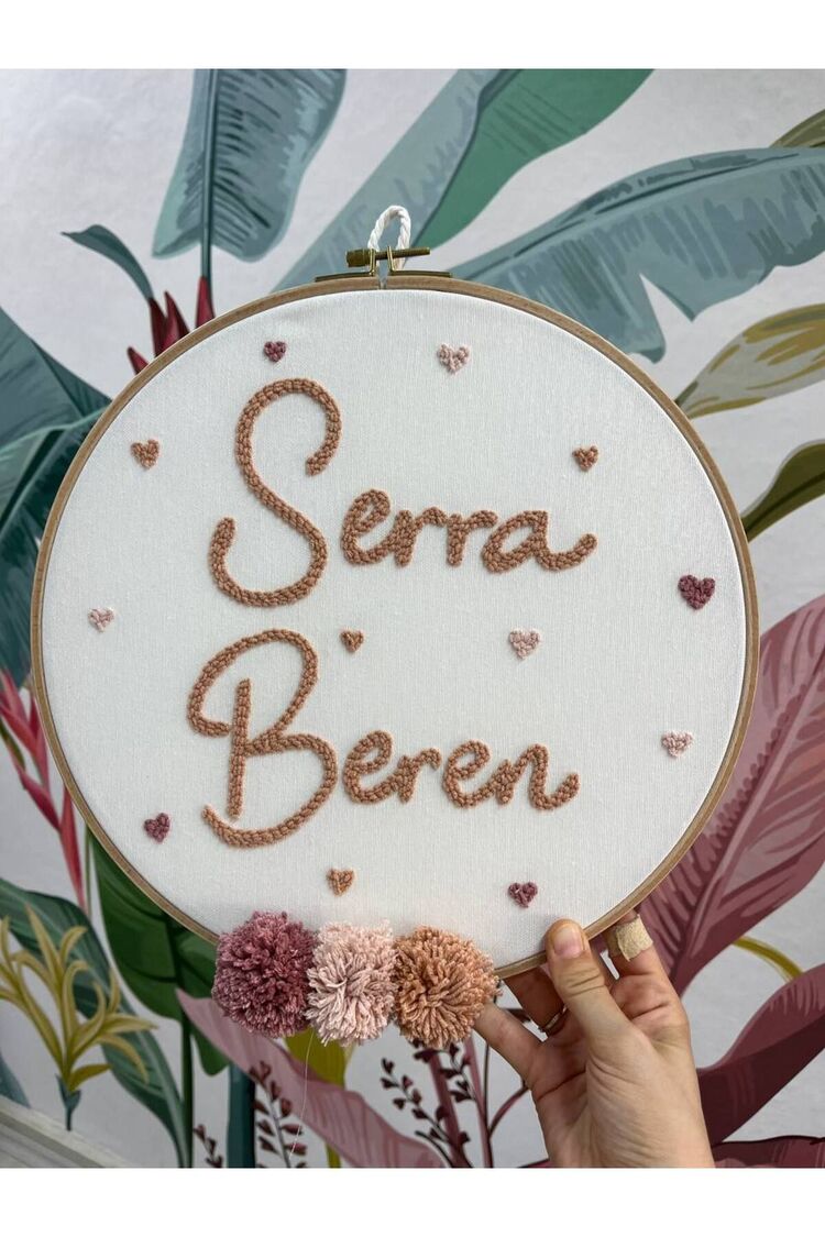 30cm- Bebek Kapı Süsü/ Hastane Odası Kapı Süsü/isimli Kapı Süsü, Isimli Duvar Panosu, Punch