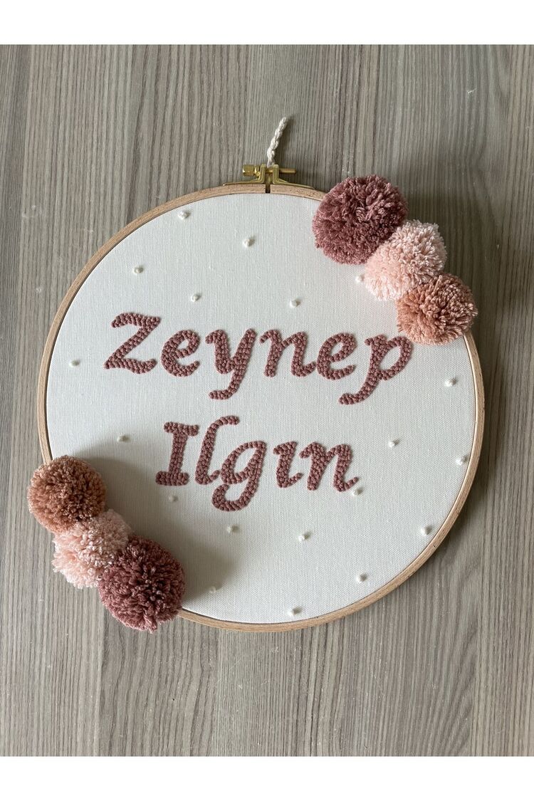 21,5cm Bebek/çocuk Odası Isimli Kapı Süsü/punch Nakis Duvar Panosu/bebek Hediyelik Hastane Kapı Süsü