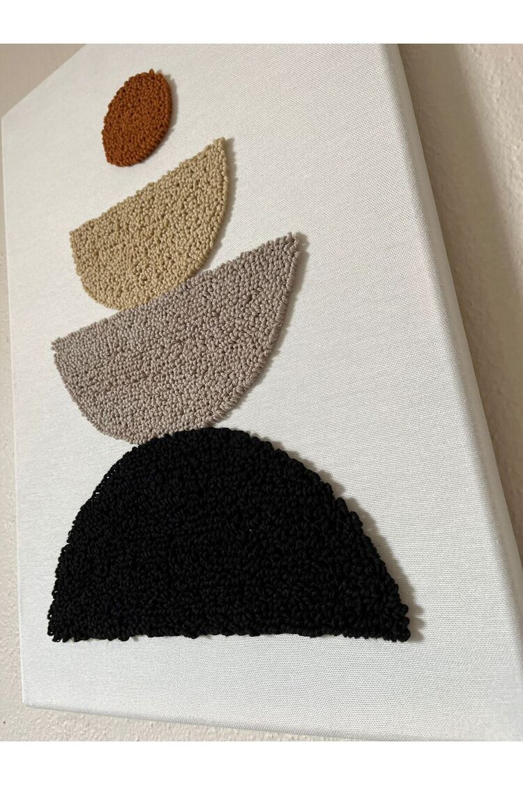 50cm x 40cm Punch Nakışlı Dekaratif Duvar Panosu/Ev dekorasyon